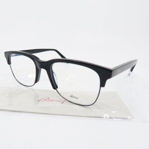 Brioni BR 0051O 001 52mm Black on Black New Men's Eyeglasses.